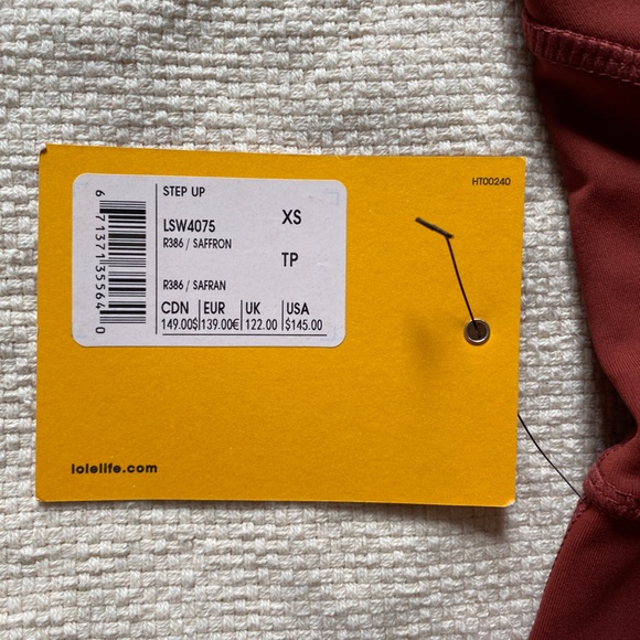 NWT Lolë Yoga Jumpsuit - Saffron - Size XS - Picture 6 of 6